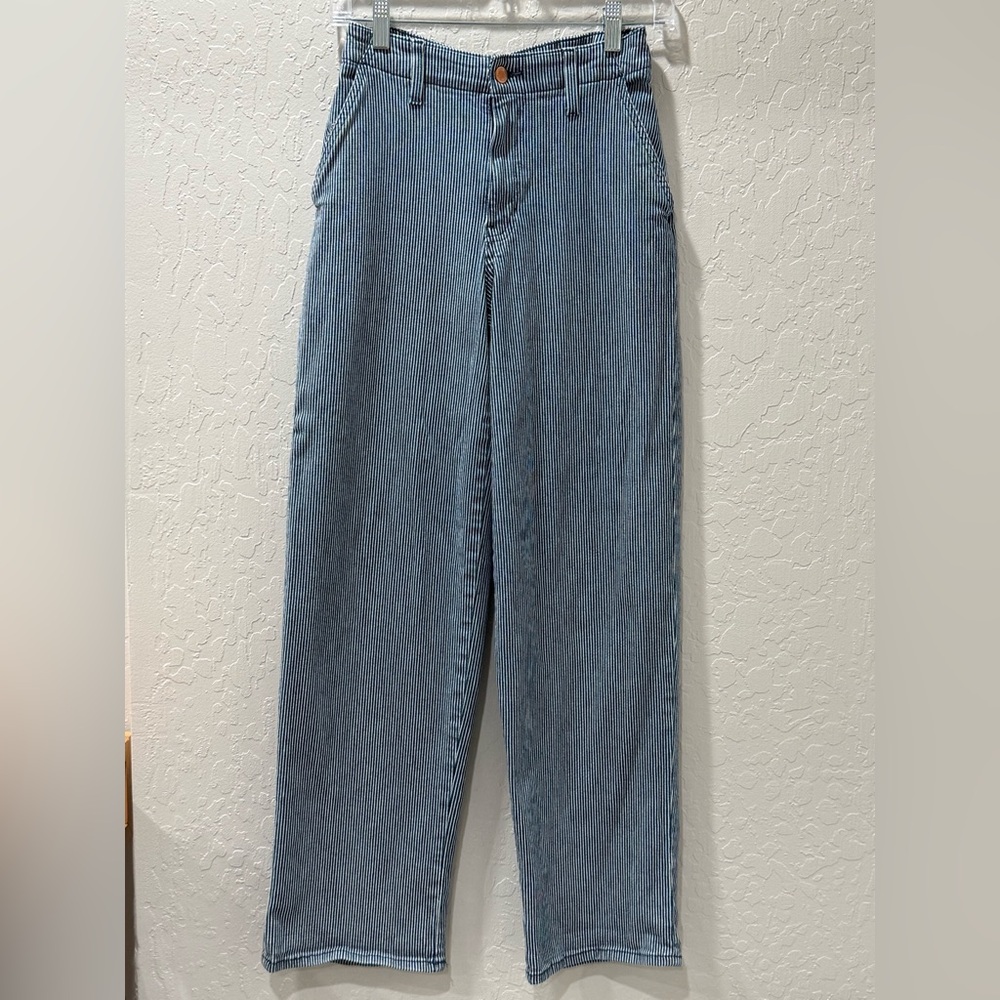 Universal Thread Blue & White Striped Pants Size 00/24 (fit like 0/2)